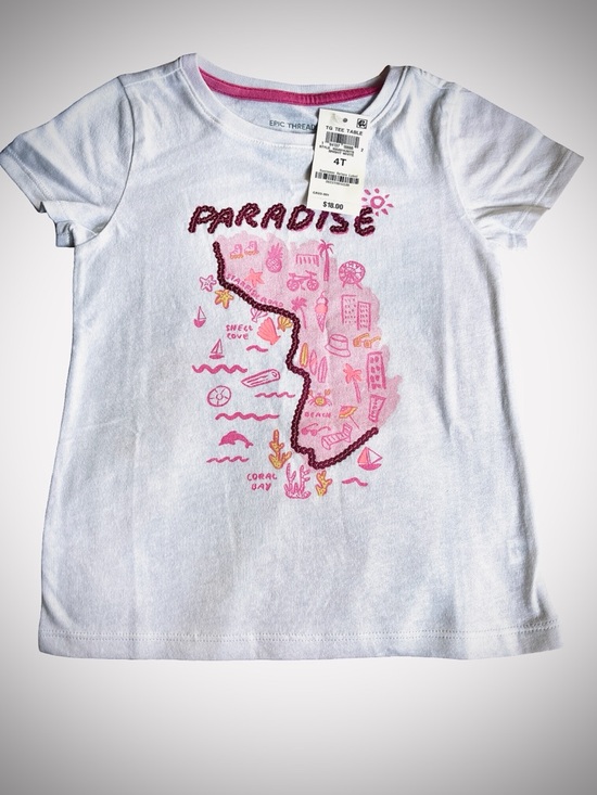 Epic Threads Other - Epic Threads Pink Paradise Sequin Tee 4T NWT